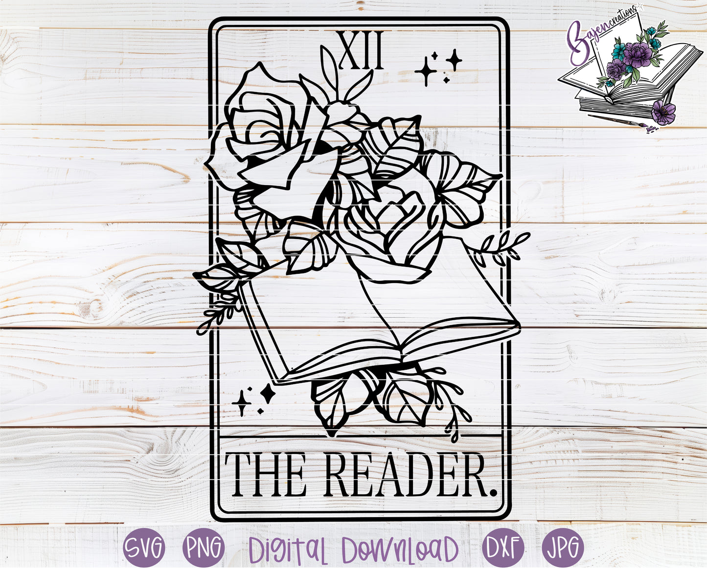 The Reader Tarot Card - Digital