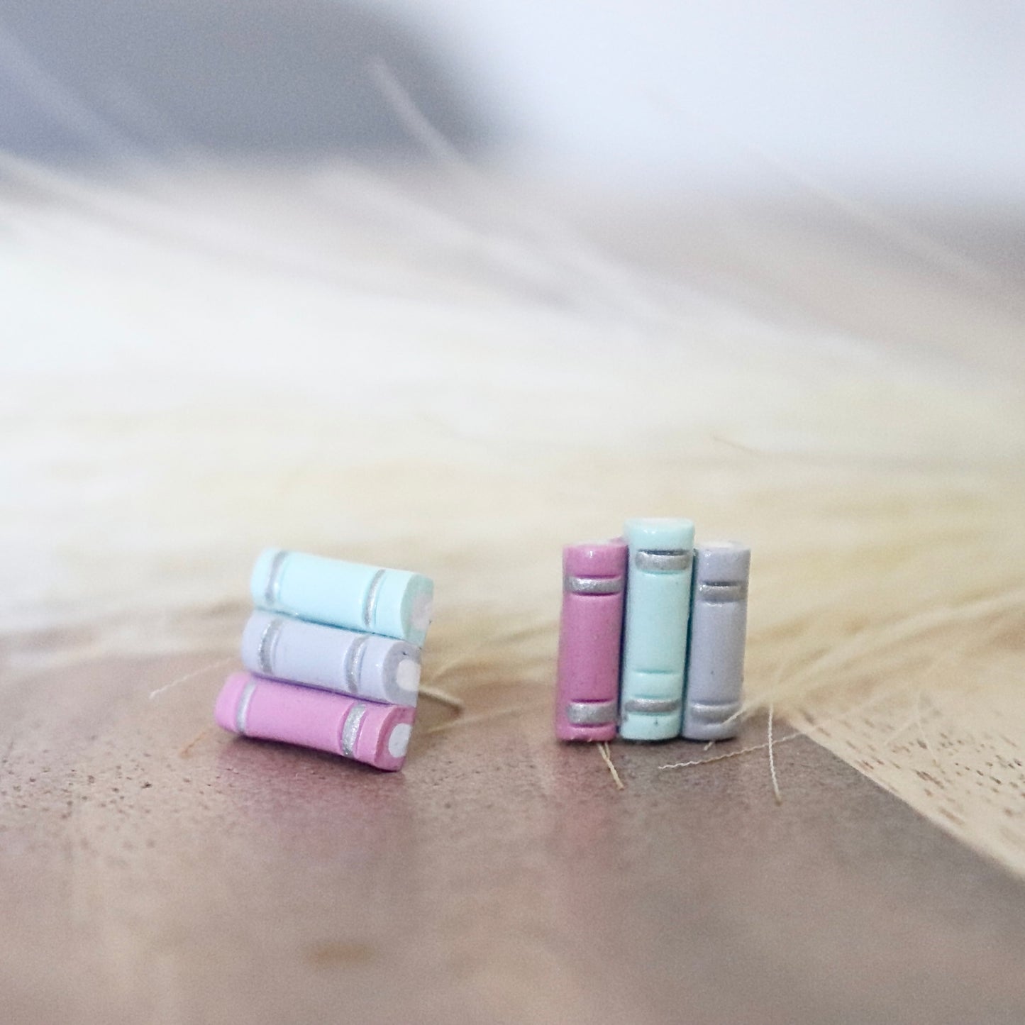 Candy Coloured Book Earrings