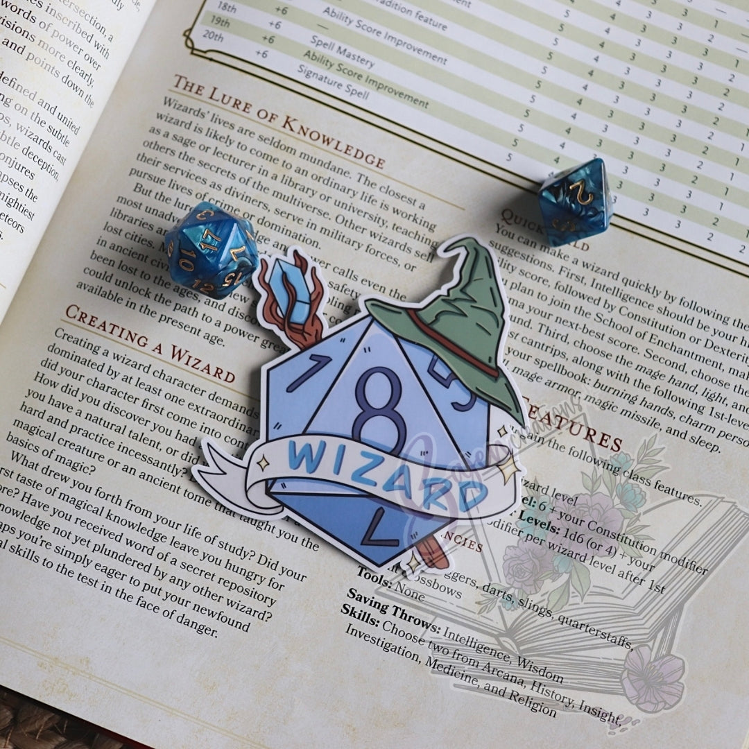 Wizard Dungeons + Dragons Sticker